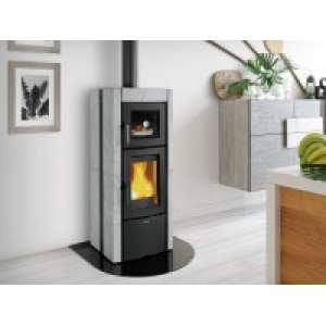 STUFA A LEGNA NORDICA ESTER CON FORNO PIETRA NATURALE