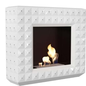 Biocaminetto Kratki Egzul bianco con cristalli Swarovski