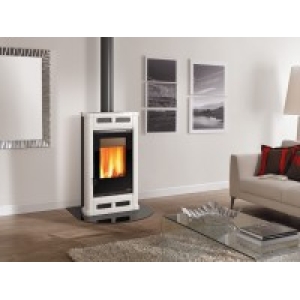 STUFA A LEGNA NORDICA FLO' BIANCO INFINITY