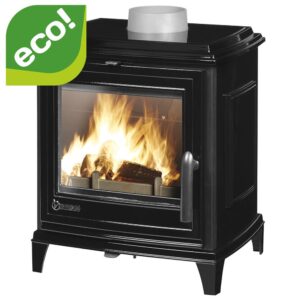 STUFA A LEGNA INVICTA SEDAN S SMALTATA NERA