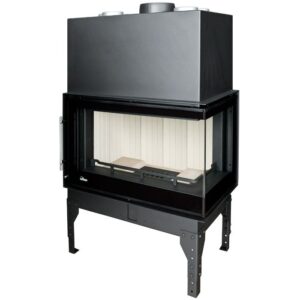 Inserto camino monoblocco Uniflam 760 Evo vetro a destra